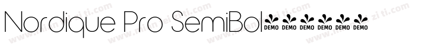 Nordique Pro SemiBol字体转换
